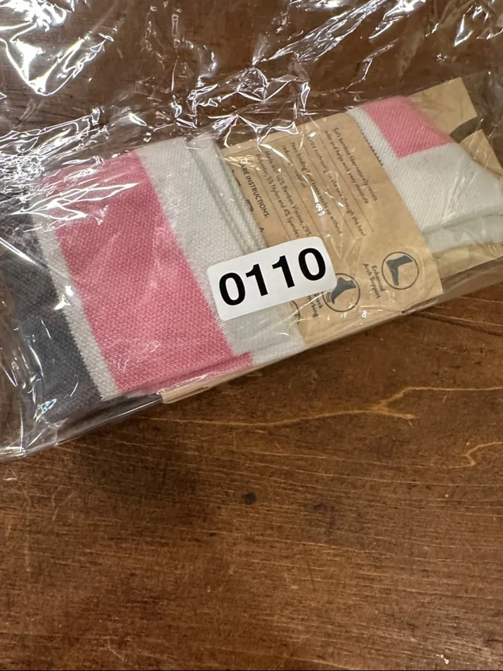 Cherokee Knee High 15 to 20mmHg Compression Socks Pink Magenta and Gray Stripe
